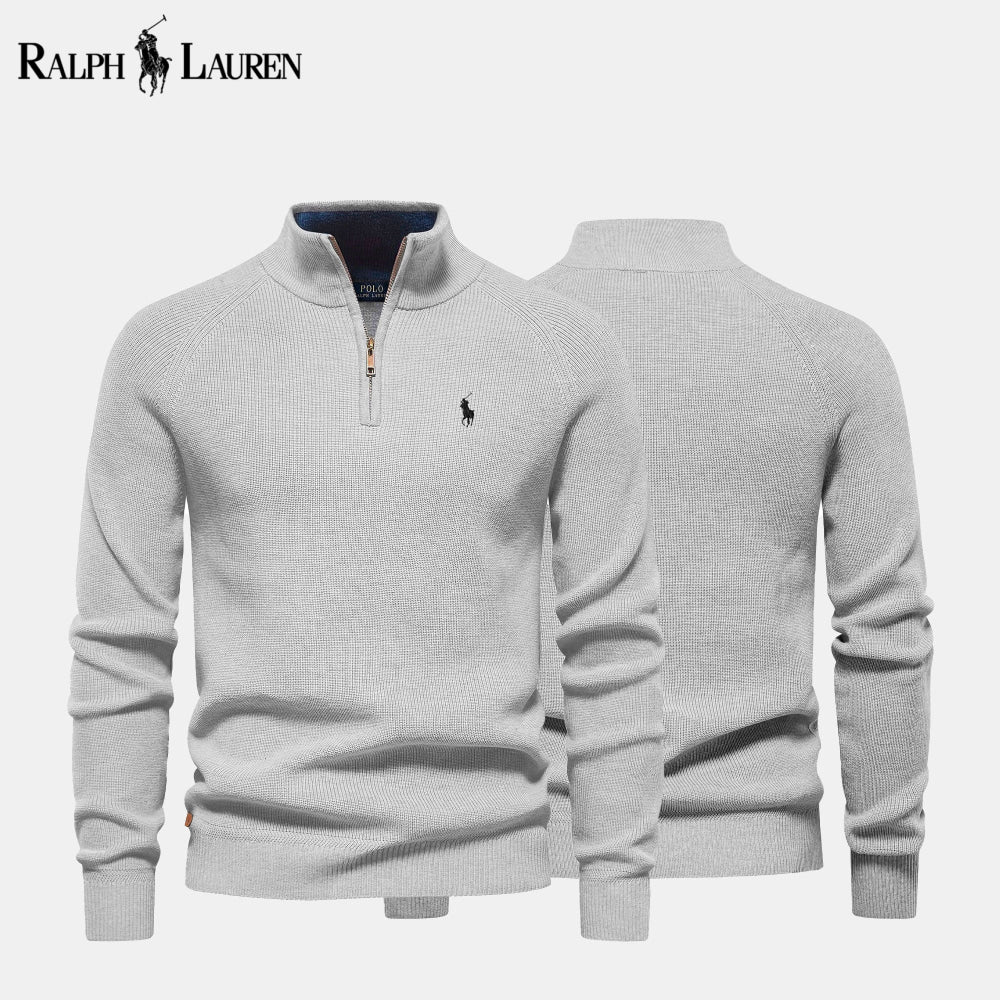 R&L Zip Neck Sweater - CLEARANCE
