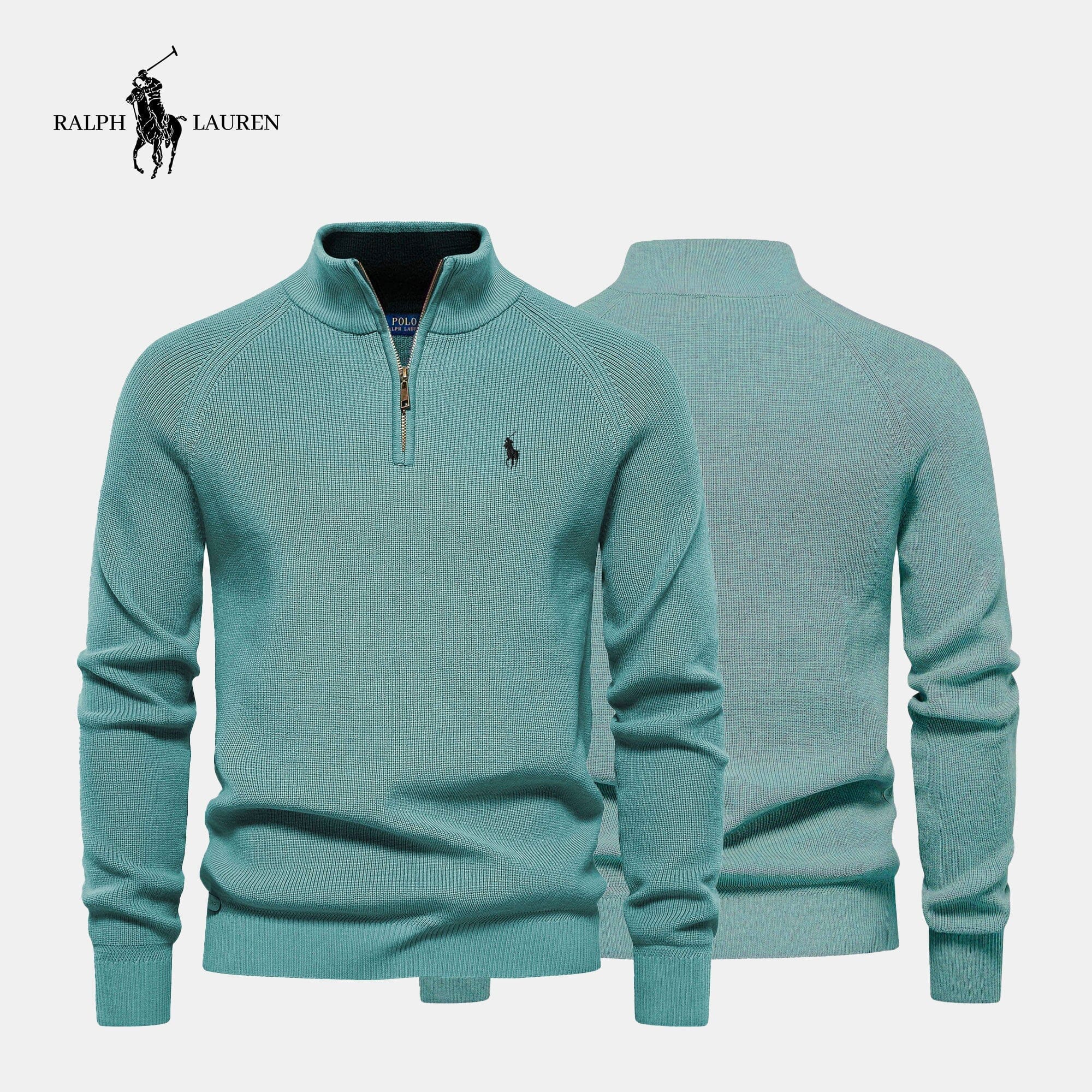 Men's R&L™ Zip Neck Sweater (Clearance)