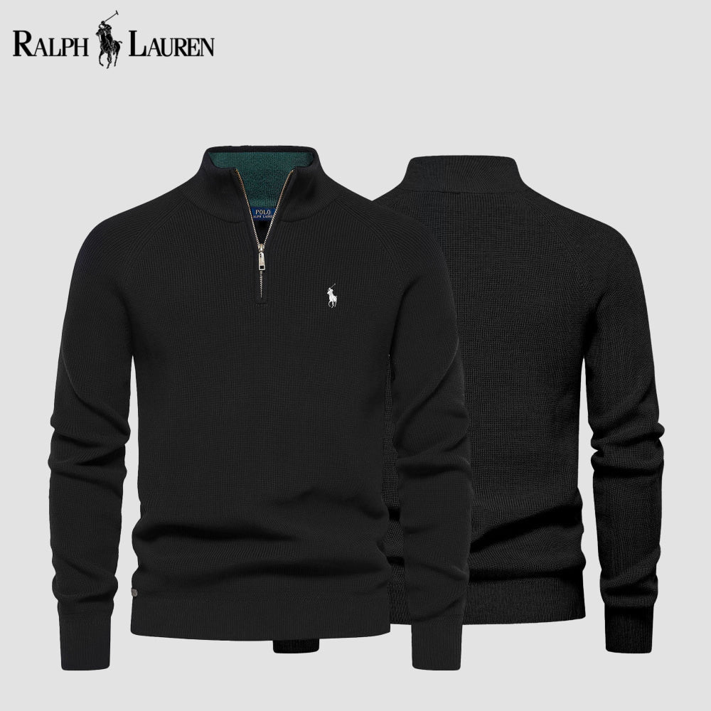 R&L Zip Neck Sweater - CLEARANCE